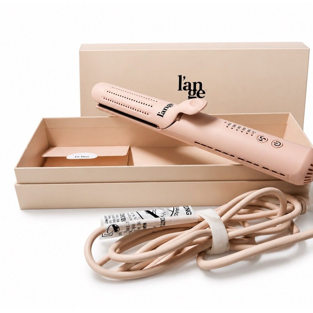L’ange Le Duo 360° Airflow Styler Flat Iron Pink with Box